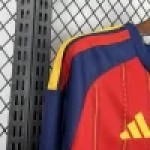 2026 Spain World Cup Home Long Sleeve Soccer Shirt Fan version